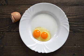Egg with double yolk