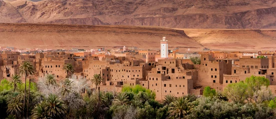 Abwaschbare Fototapete Marokko Marokkanisches Dorf