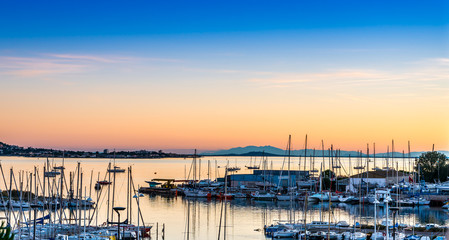 Coucher de soleil sur l'étang de Thau © FredP