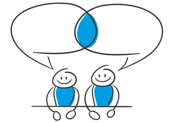 Stick Figure Series Blue