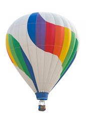 Hot air balloon isolated on white background