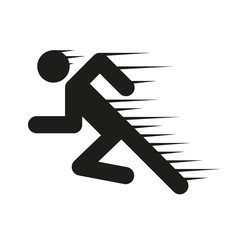 Running people in motion.