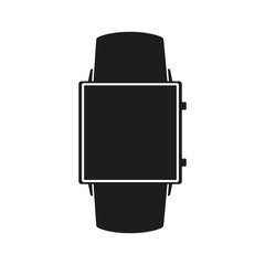 Obraz premium Silhouette symbol of Original design example smartwatch.