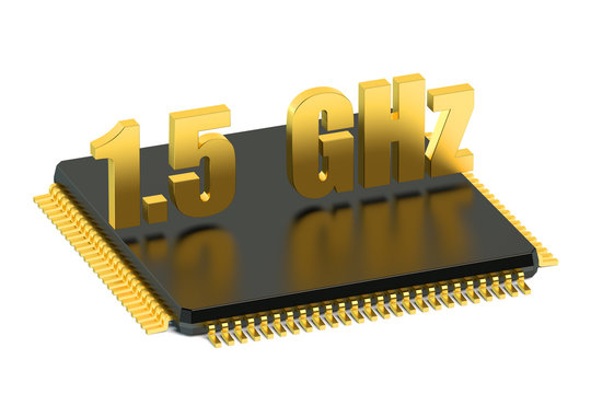 CPU chip for smatphone and tablet 1.5 GHz frequency