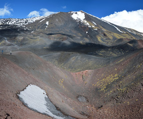 Lateral craters of Southern flank of Mount Etna