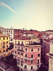 Obraz premium beautiful vintage building in rome