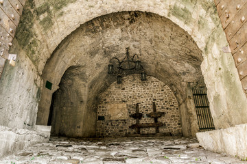 The city gate in the old town of Bar. Montenegro