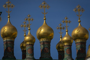 Obraz premium dome of the Orthodox church, the Kremlin, Moscow