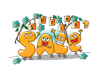 Funny characters of sale: spring sale