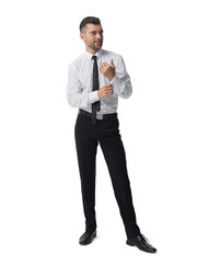 Businessman isolated portrait