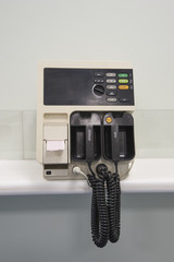Defibrillator machine in a hospital