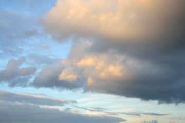 Clouds at sunset.