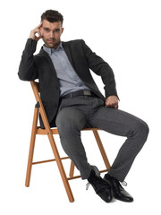 Businessman isolated portrait