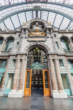historischer Bahnhof von Antwerpen, Belgien