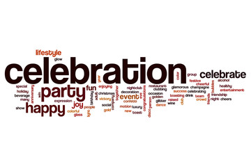 Celebration word cloud concept