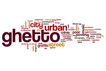 Ghetto word cloud concept