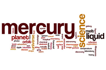 Mercury word cloud concept