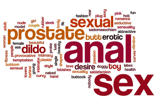 Anal sex word cloud concept