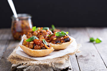 Eggplant and tomato caponata 