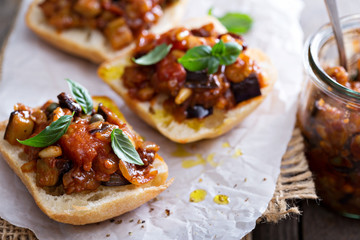 Eggplant and tomato caponata 