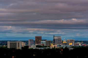 Fototapeta premium City of Boise with night skyline