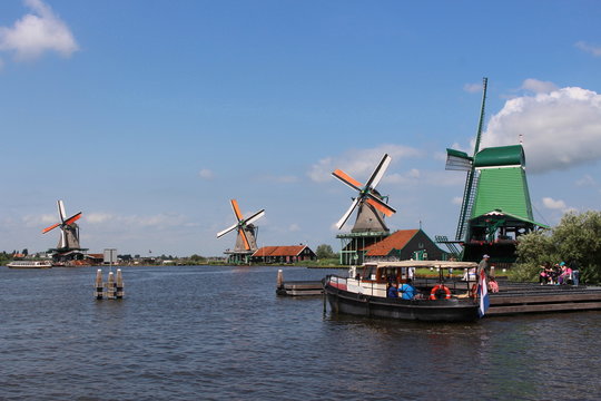 Windmühlen an der Zaan in Holland