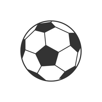 Vector icon of soccer, football ball