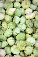 Organic tomatillo for sale at the market