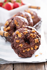 Chocolate homemade bagels