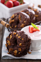 Chocolate homemade bagels