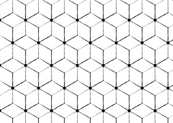 Geometric rough seamless pattern. Monochrome modern stylish texture. swatches included.
