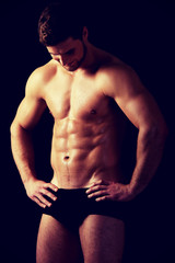 Fototapeta premium Sexy muscular macho man.