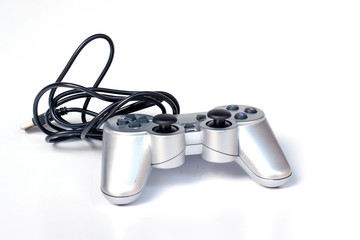 Joystick game on white background © princerko
