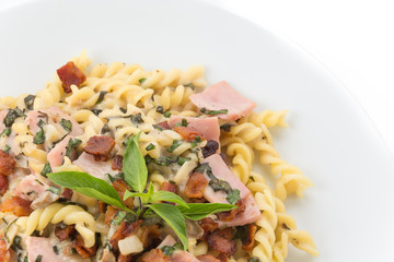 penne pasta with cream sauce