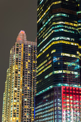 Fototapeta premium Skyscraper Skyline at Night