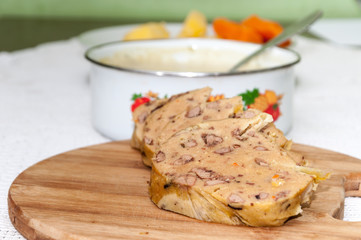 Slovakian traditional way of cooking chicken liver