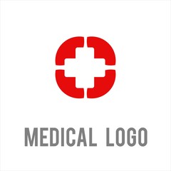 Obraz premium Medical Medicine Medic Hospital logo icon vector 