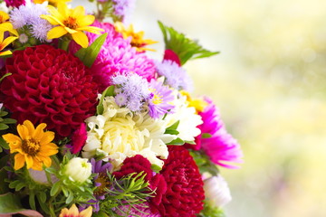 Bunch of autumn flowers