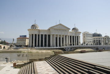 Fototapeta premium Fluss Skopje