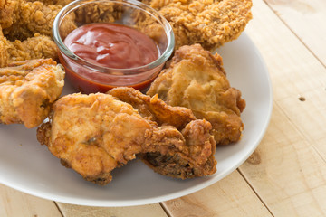 fried crispy chicken