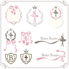 Vector Eps10 illustration Ballerina's set © sakuradrops