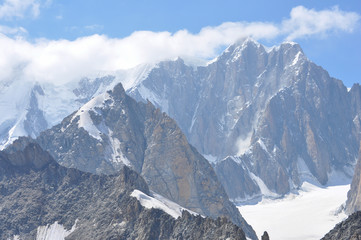 Fototapeta na wymiar Mont Blanc in Aosta Valley