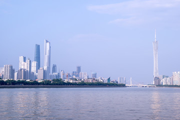 Obraz premium skyline of Guangzhou, around the central axis