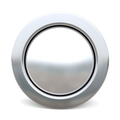 3d shiny button - white version