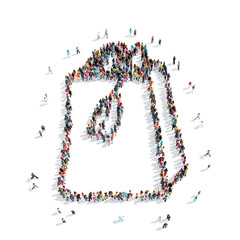 people shape  bag  cartoon