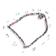 people  shape  tag  crowd