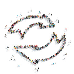 people  shape  arrow  cartoon