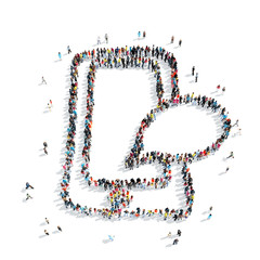 group  people  shape  smartphone