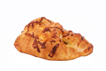 Puff pastry isolate on white