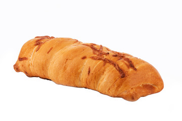 Puff pastry isolate on white